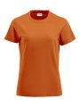 Dames T-shirt Clique Premium-T Diep Oranje